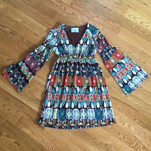 Judith March Bell Sleeve Retro Style Dress